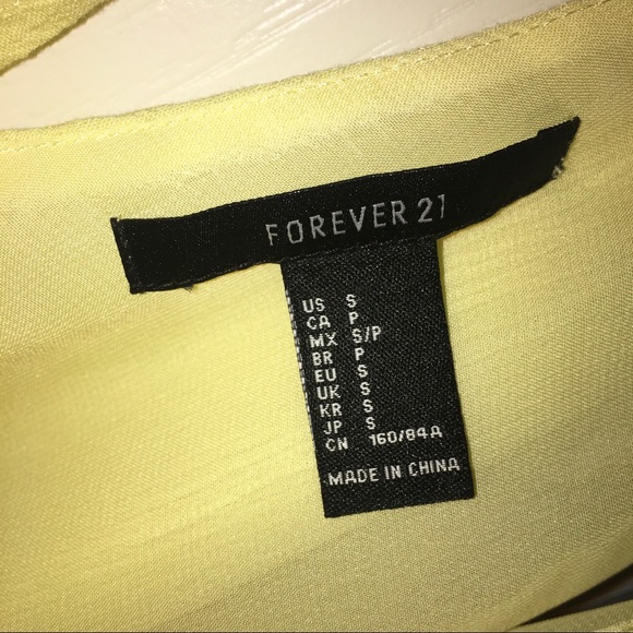 Forever 21 Yellow Tank Top - Picture 5 of 5